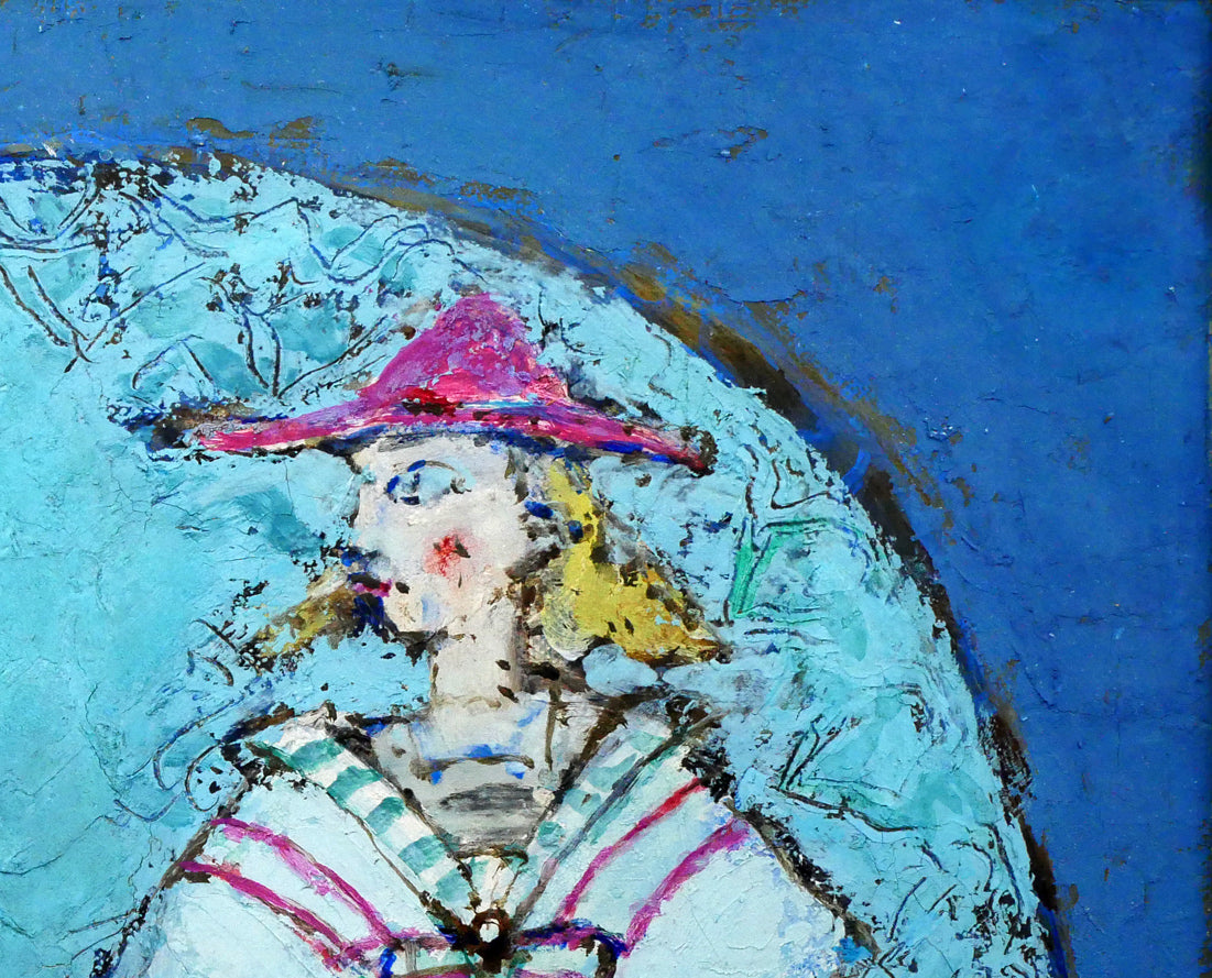 福井正治「マリオネット」油絵・F8号　拡大画像3