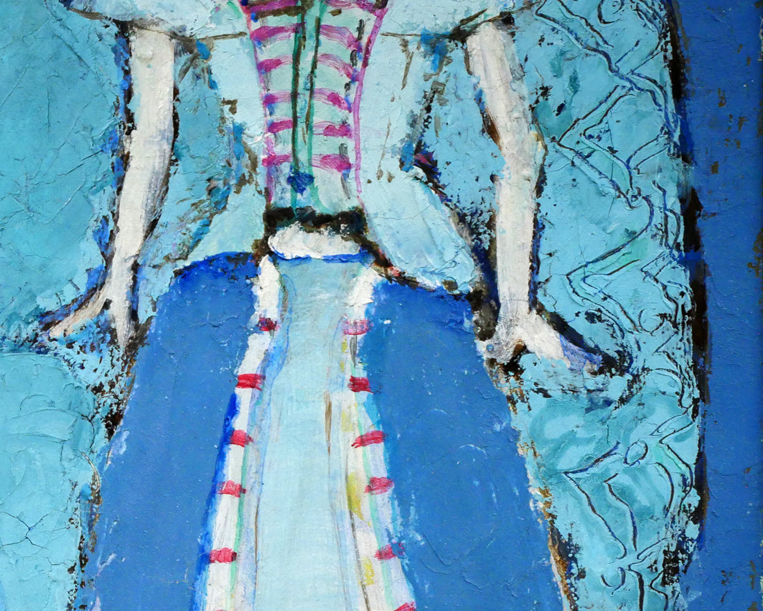 福井正治「マリオネット」油絵・F8号　拡大画像6