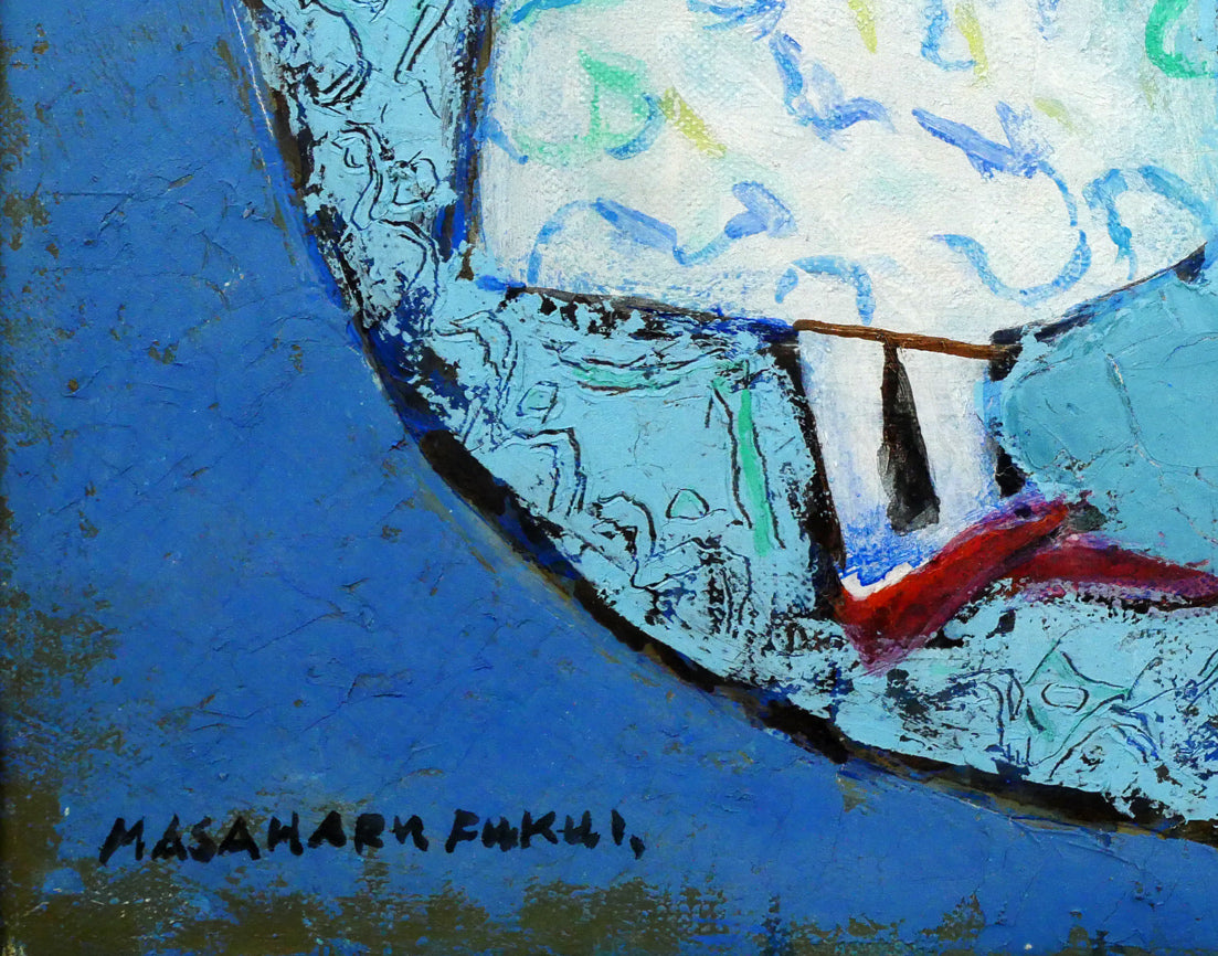 福井正治「マリオネット」油絵・F8号　拡大画像7