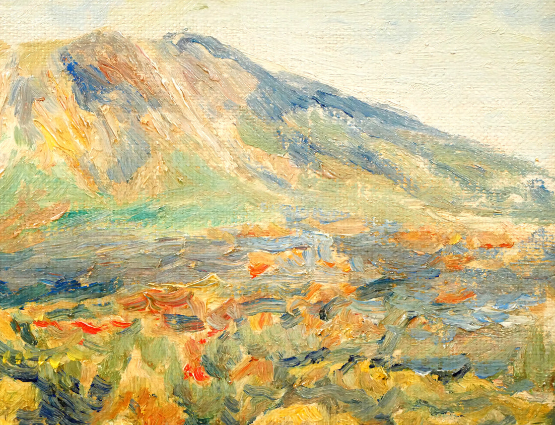 福井凱將「雌阿寒岳」油絵・F4号　拡大画像3