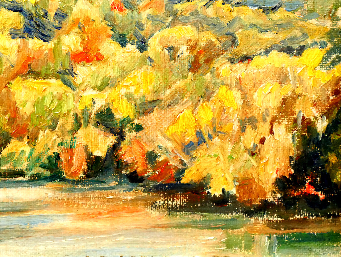 福井凱將「雌阿寒岳」油絵・F4号　拡大画像5