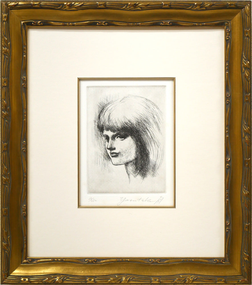 舟越保武「ANNA」銅版画