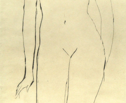 舟越保武「裸婦立像」銅版画　拡大画像2