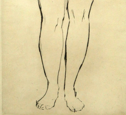 舟越保武「裸婦立像」銅版画　拡大画像3