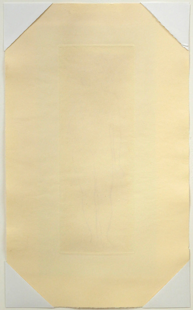 舟越保武「裸婦立像」銅版画　作品シート裏側画像