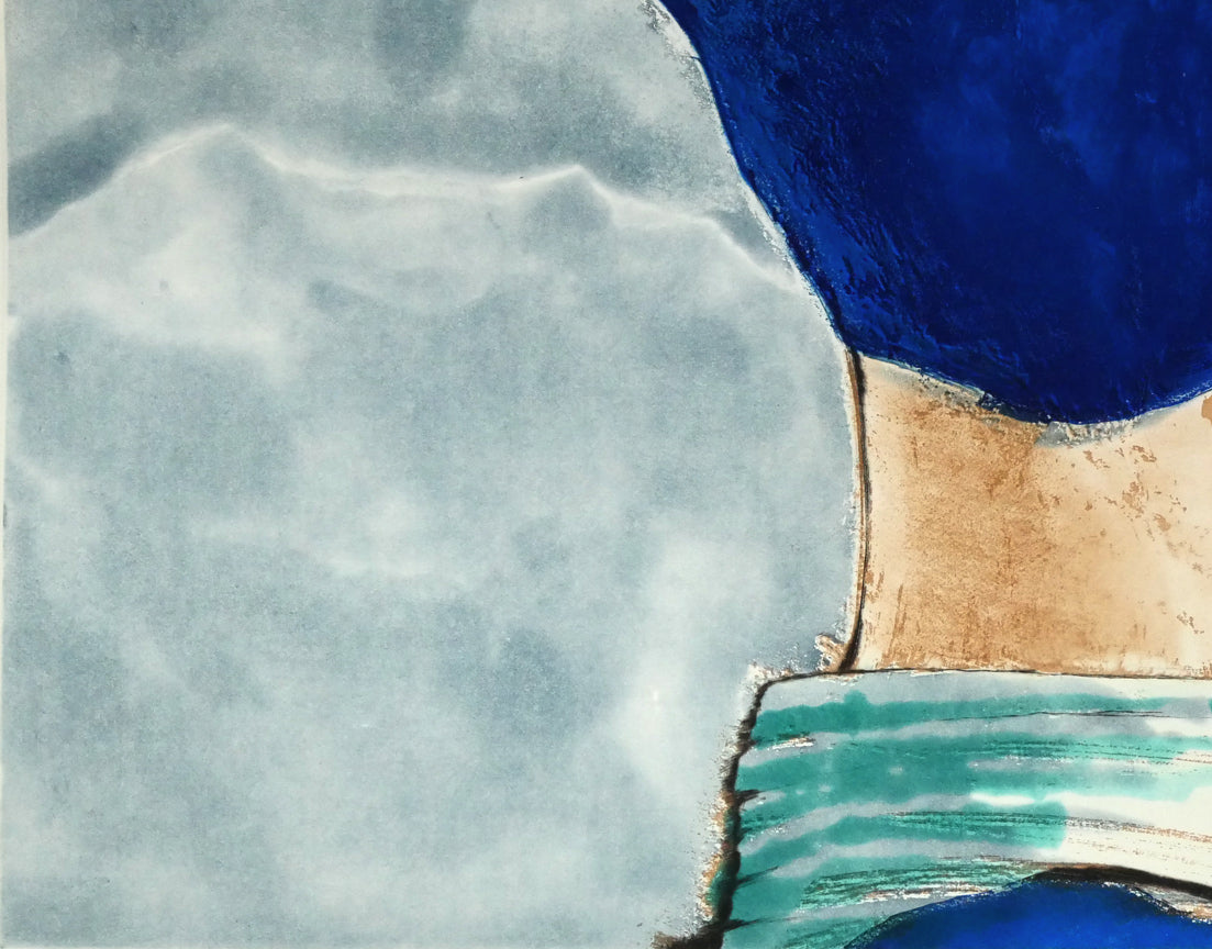 舟越桂「雪のにおい」銅版画　拡大画像3