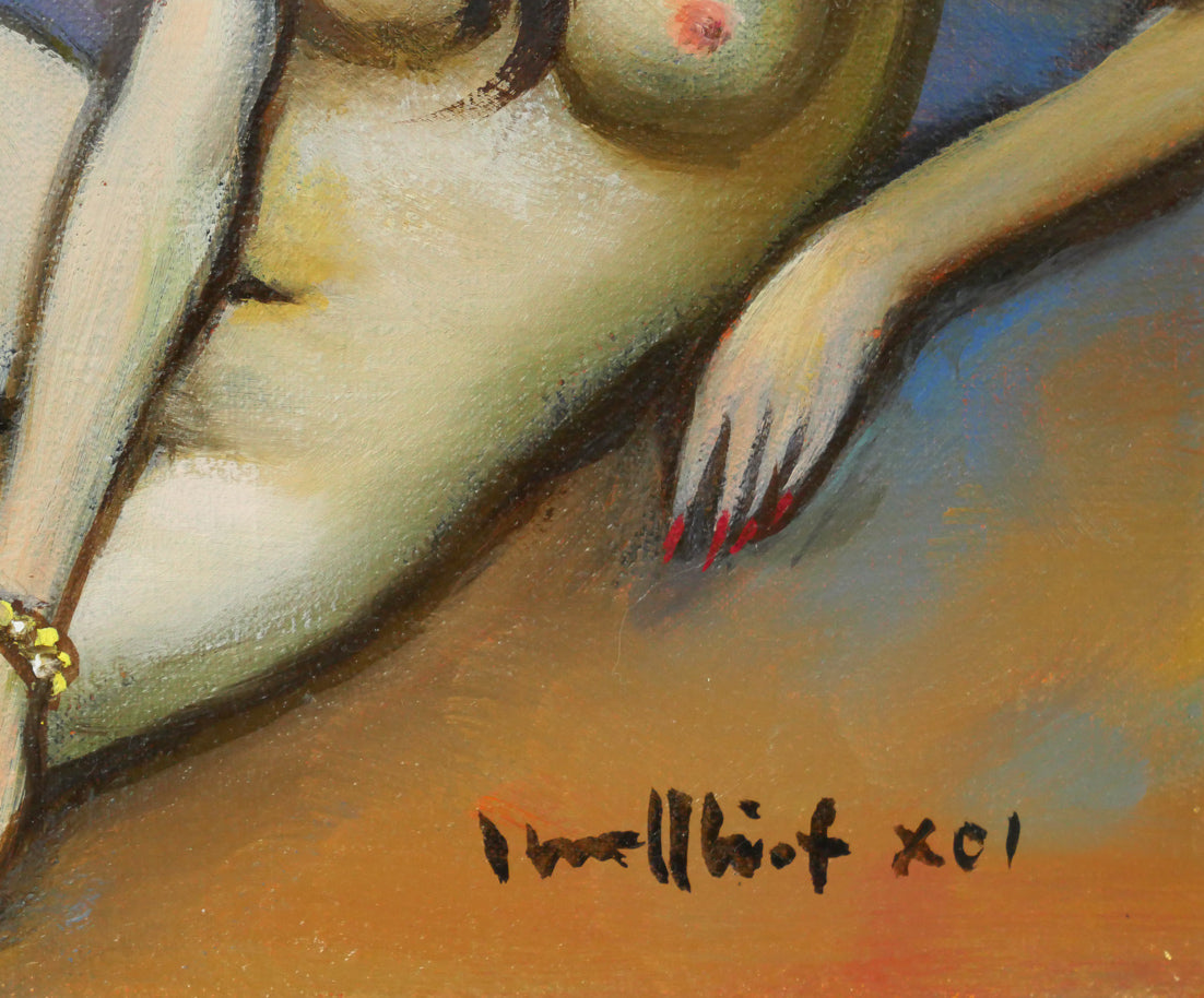 古沢岩美「裸婦」油絵・SM　拡大画像6