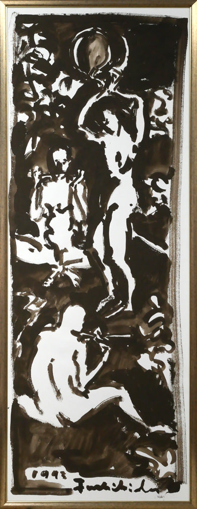 伏木田光夫「無題」水彩画・40号