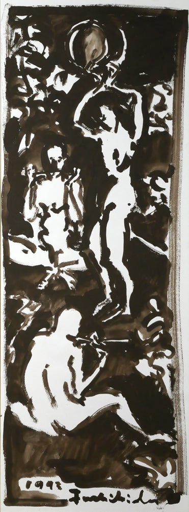 伏木田光夫「無題」水彩画・40号　作品全体画像