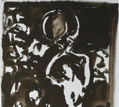 伏木田光夫「無題」水彩画・40号　拡大画像1