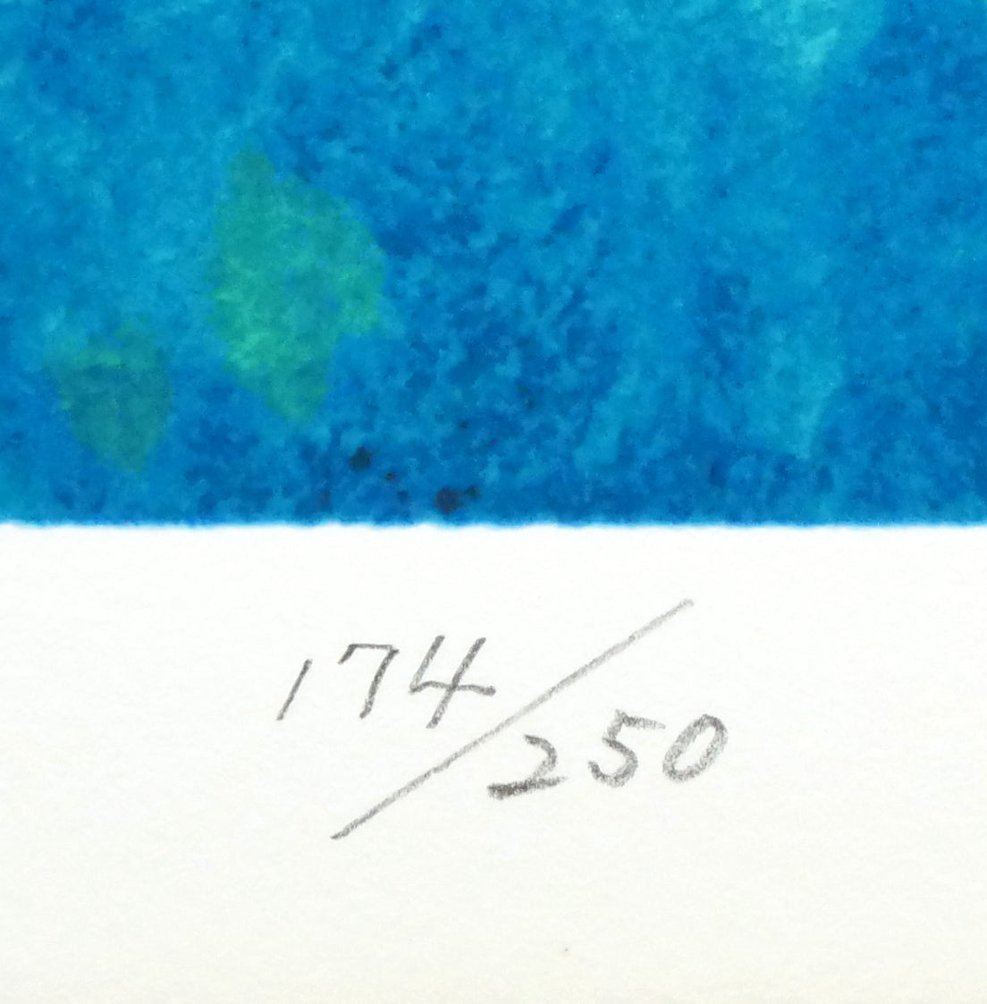 東山魁夷「月明」シルクスクリーン版画（生前作）　限定番号（ed,174/250）