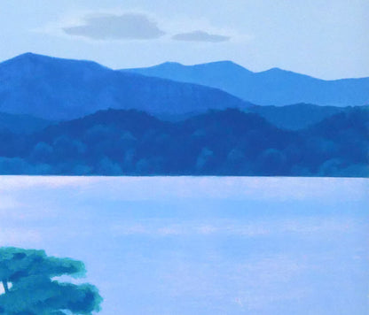 東山魁夷「月明」シルクスクリーン版画（生前作）　拡大画像2