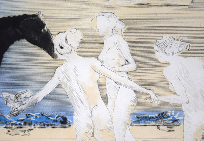 ポール・ギヤマン（Paul　Guiramand）「ペガサス」銅版画　拡大画像2