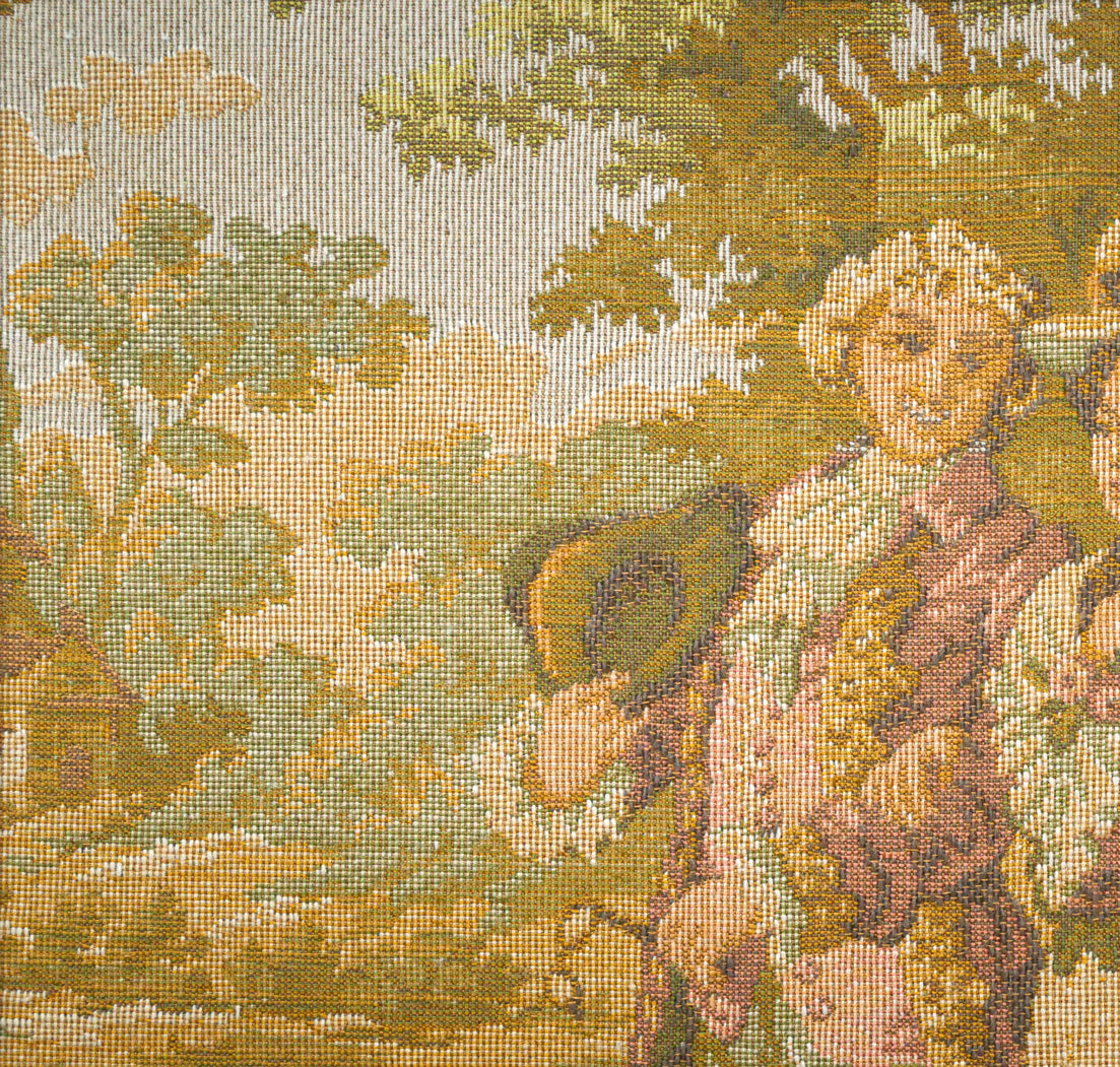 「アンティークタペストリー」ゴブラン織額装　拡大画像2