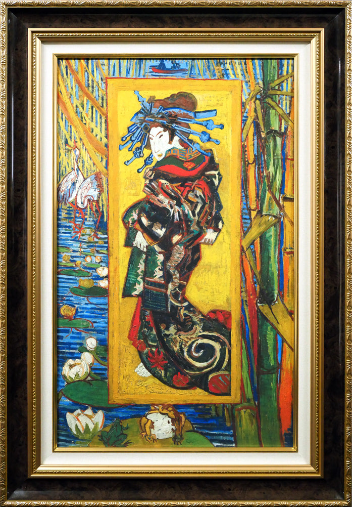 ヴィンセント　ヴァン　ゴッホ(Vincent　Van　GOGH)「花魁（渓斉英泉による）」ファイングラフィー