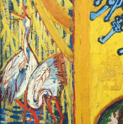 ヴィンセント　ヴァン　ゴッホ(Vincent　Van　GOGH)「花魁（渓斉英泉による）」ファイングラフィー　拡大画像3