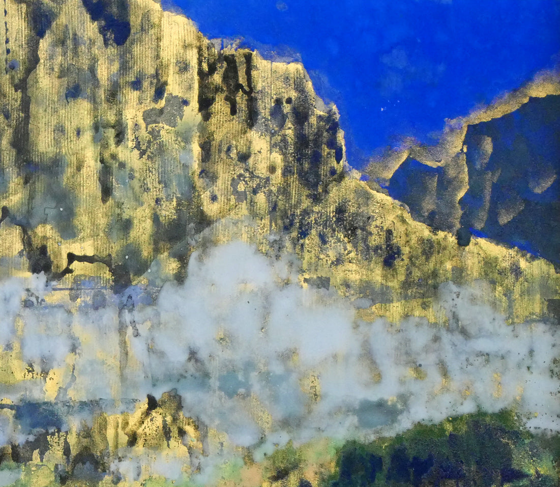 後藤純男「深山浄韻」日本画・P10号　拡大画像2