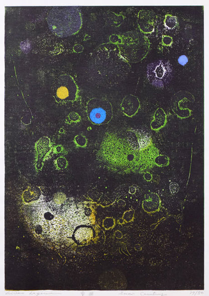 萩原英雄「雪国（Snow　Country）」木版画　作品全体画像