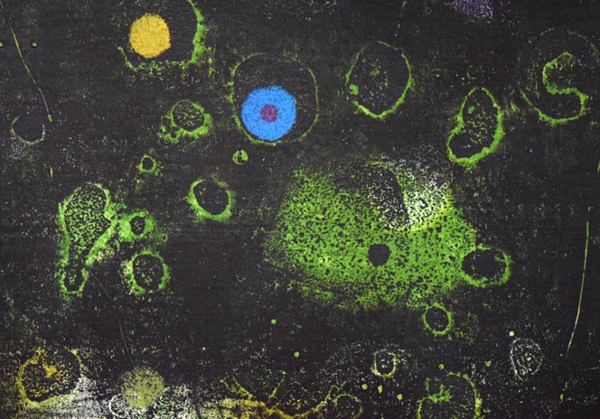 萩原英雄「雪国（Snow　Country）」木版画　拡大画像2