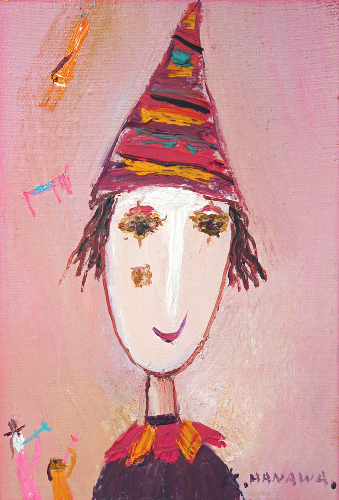塙賢三「サーカス」油絵・SM　作品全体画像