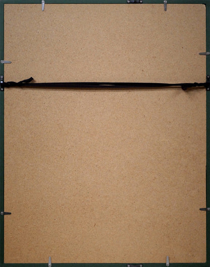 はらみちを「母さんはボクの河だ」水彩画・5号　額縁裏側画像