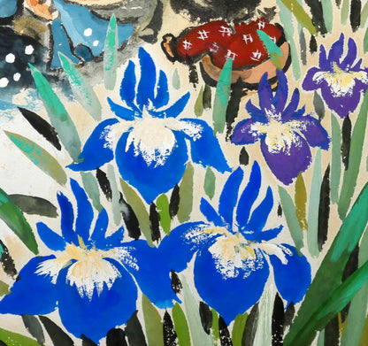 はらみちを「母さんはボクの河だ」水彩画・5号　拡大画像7