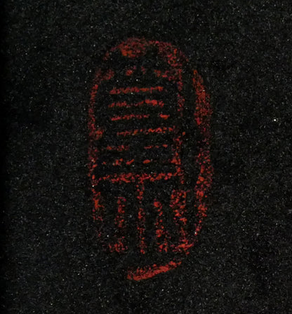 橋本篁丘「バラ」日本画・ミニチュア（10.8×15cm）　落款拡大画像