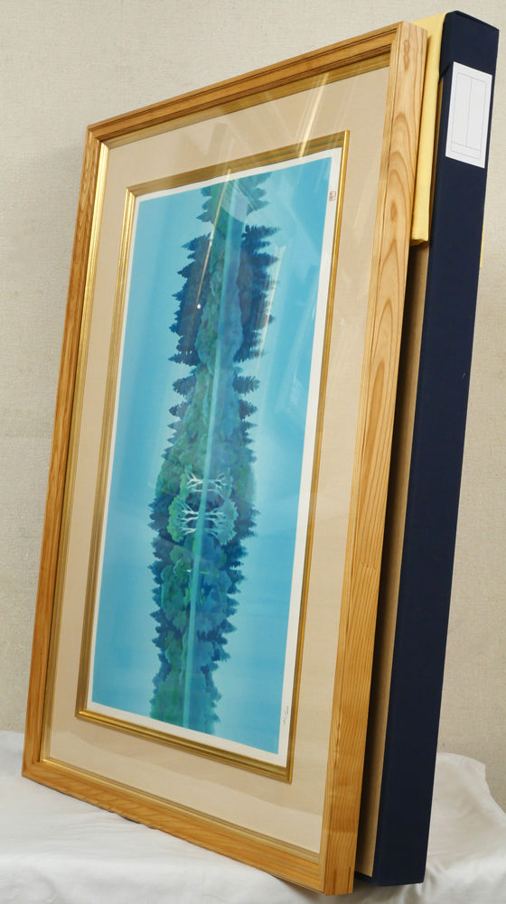 東山魁夷「静映」リトグラフ 絵画買取・販売の小竹美術