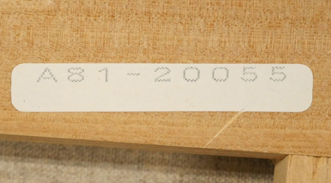 樋口洋「灯台への道　能取（画集掲載作）」油絵・M20号　裏側拡大画像