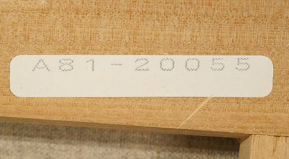 樋口洋「灯台への道　能取（画集掲載作）」油絵・M20号　裏側拡大画像