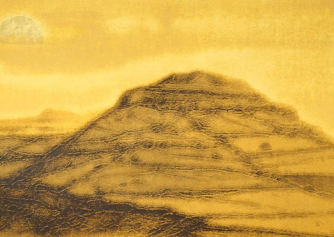 平山郁夫「楼蘭」シルクスクリーン版画　拡大画像3