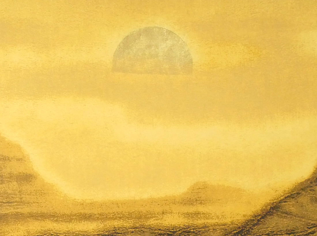 平山郁夫「楼蘭」シルクスクリーン版画　拡大画像2