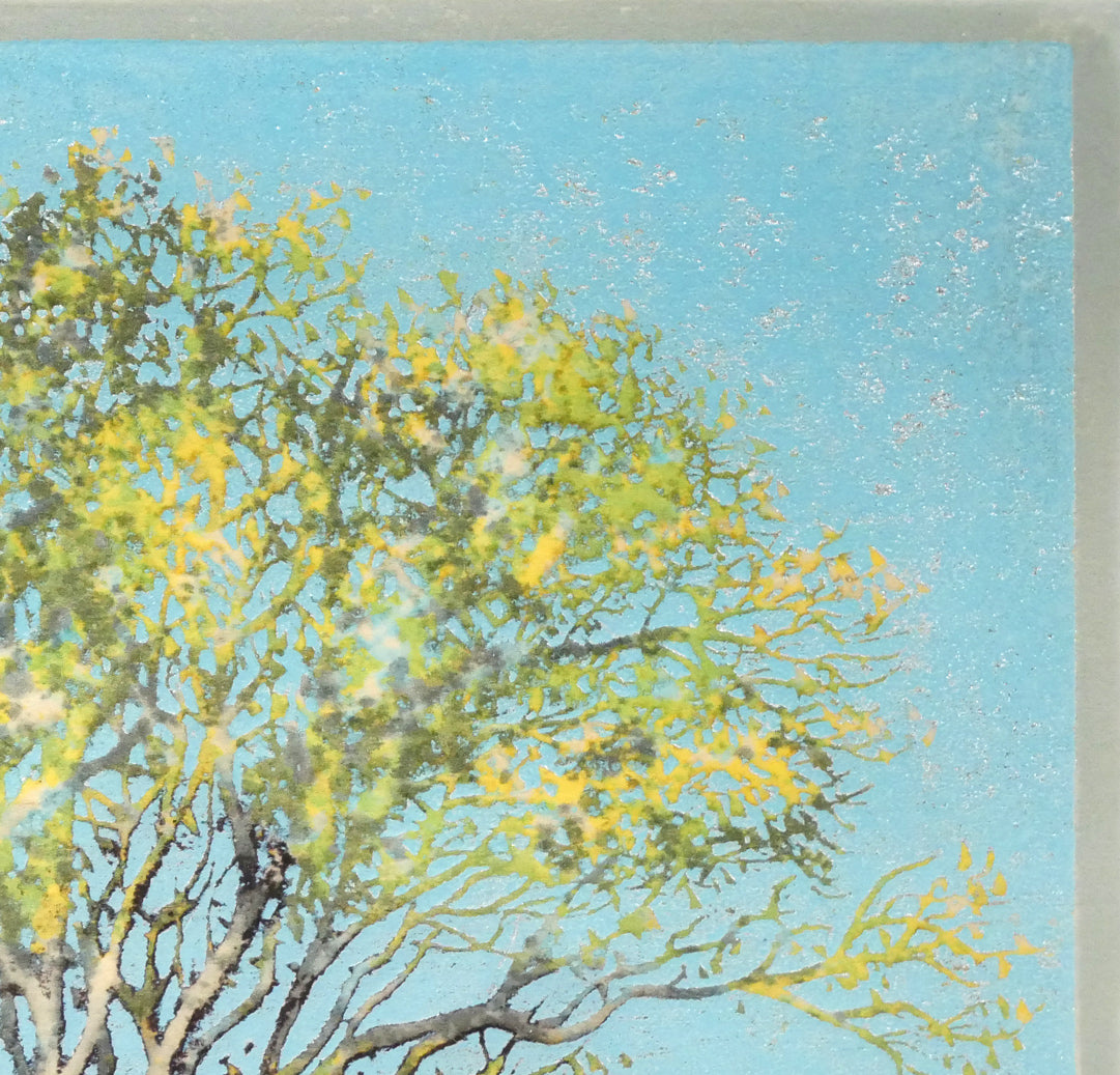 星襄一「若葉」木版画　拡大画像2