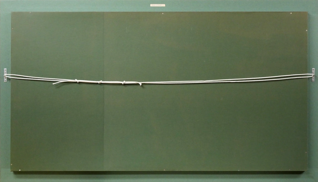 堀田高「花の庭（南仏カーニュにて）」油絵・特寸30号　額縁裏側画像