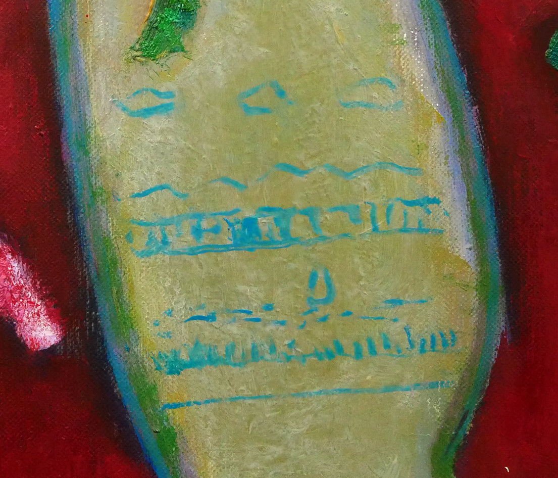 堀田高「夾竹桃（キョウチクトウ）」油絵・F12号　拡大画像8