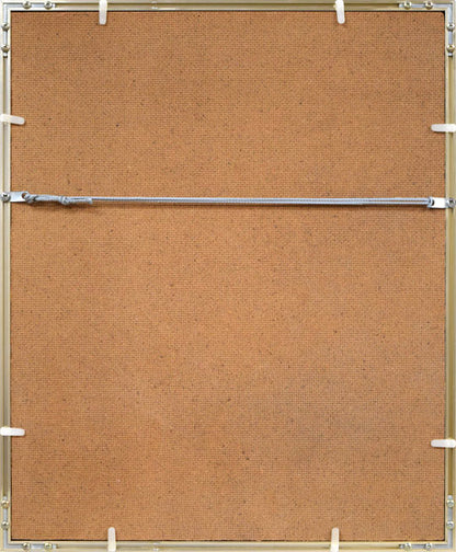 一原有徳「無題（円窓）」銅版画　額縁裏側画像