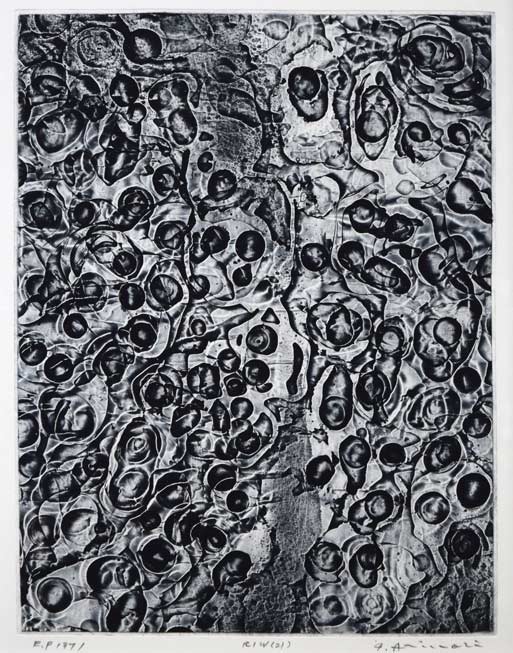 一原有徳「RIW（21）」銅版画　作品全体画像