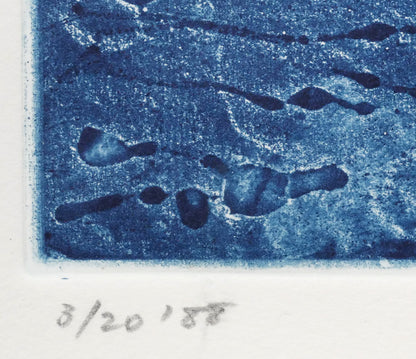 一原有徳「RU（C）4」銅版画　限定番号（ed,3/20）、1988年作