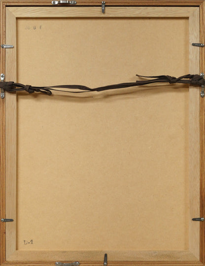 一原有徳「RU（C）4」銅版画　額縁裏側画像