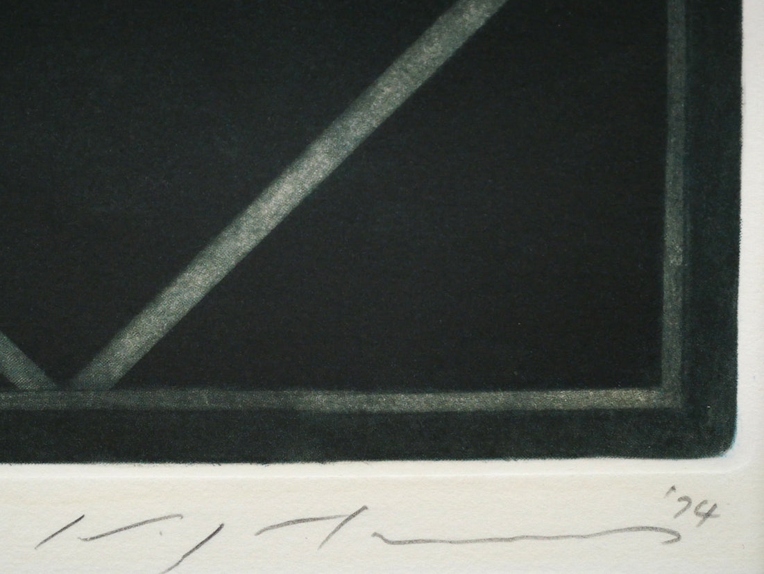 池田満寿夫「女の肖像」銅版画　本人直筆鉛筆サイン、年記（1974年作）