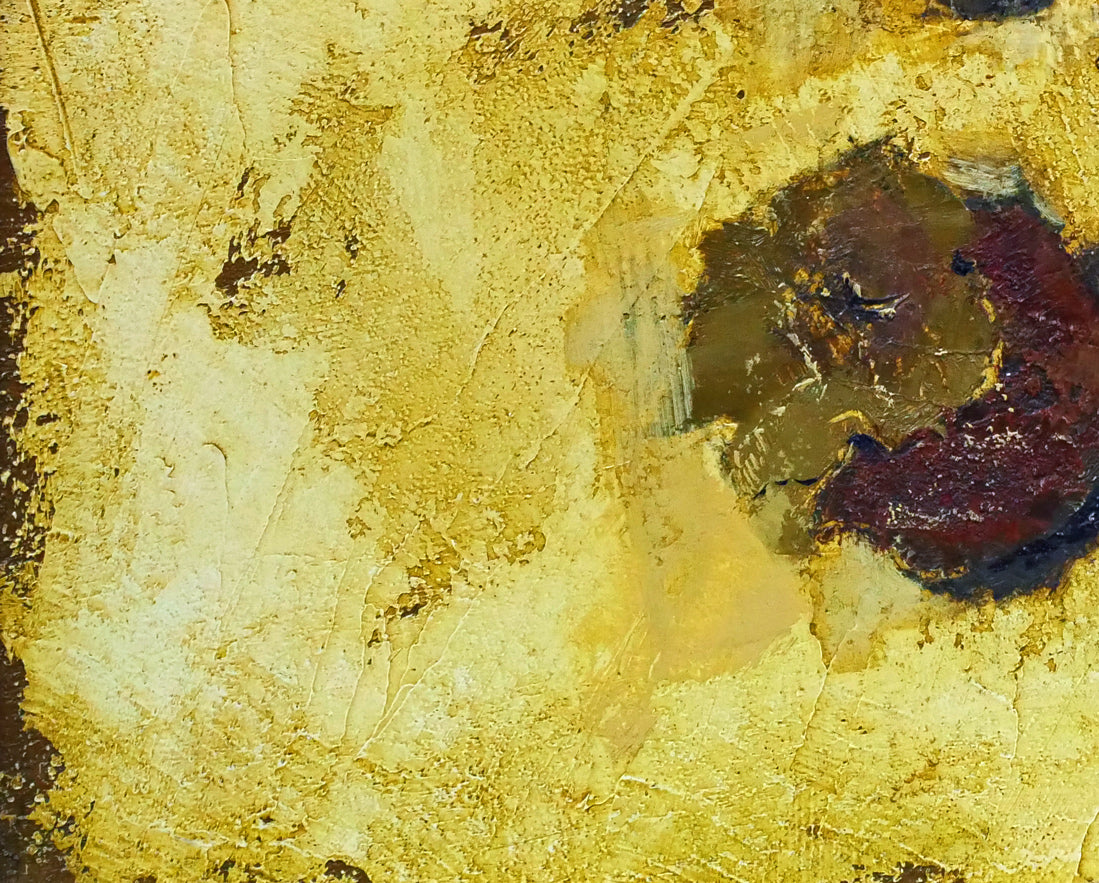 生田信行「柿」油絵・F3号　拡大画像3