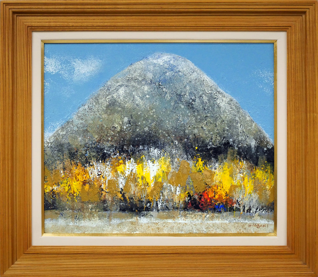 稲垣昌紀「初冬の羊蹄山」油絵・F8号