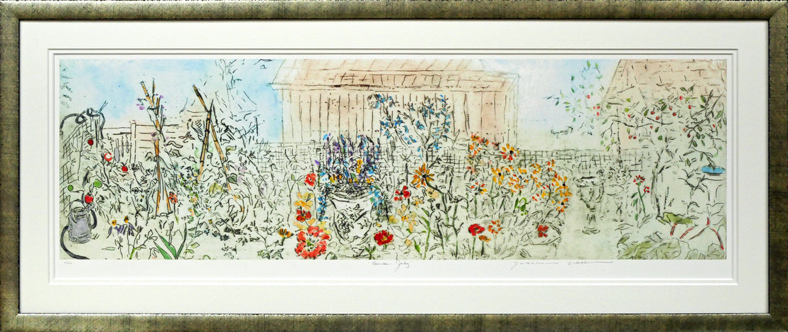 ジョアン　アイザック（Joanne　ISAAC）「Garden－July／7月のガーデン」ジクレー版画
