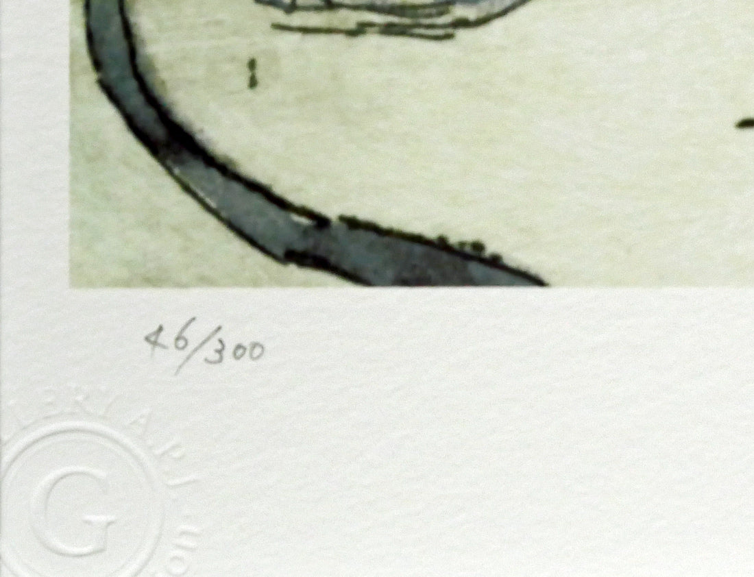 ジョアン　アイザック（Joanne　ISAAC）「Garden－July／7月のガーデン」ジクレー版画　限定番号（ed,46/300）