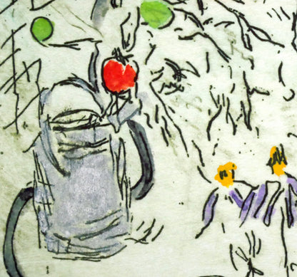 ジョアン　アイザック（Joanne　ISAAC）「Garden－July／7月のガーデン」ジクレー版画　拡大画像4