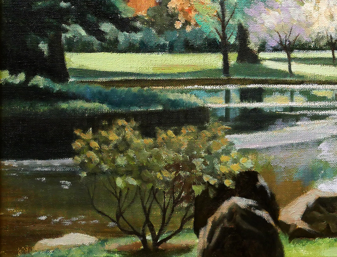 石川雄一「道庁」油絵・F6号　拡大画像4