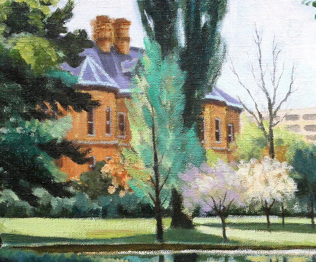 石川雄一「道庁」油絵・F6号　拡大画像3
