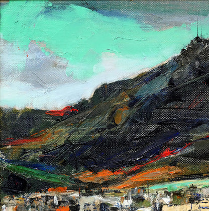 石岡剛「函館山」油絵・F8号　拡大画像1