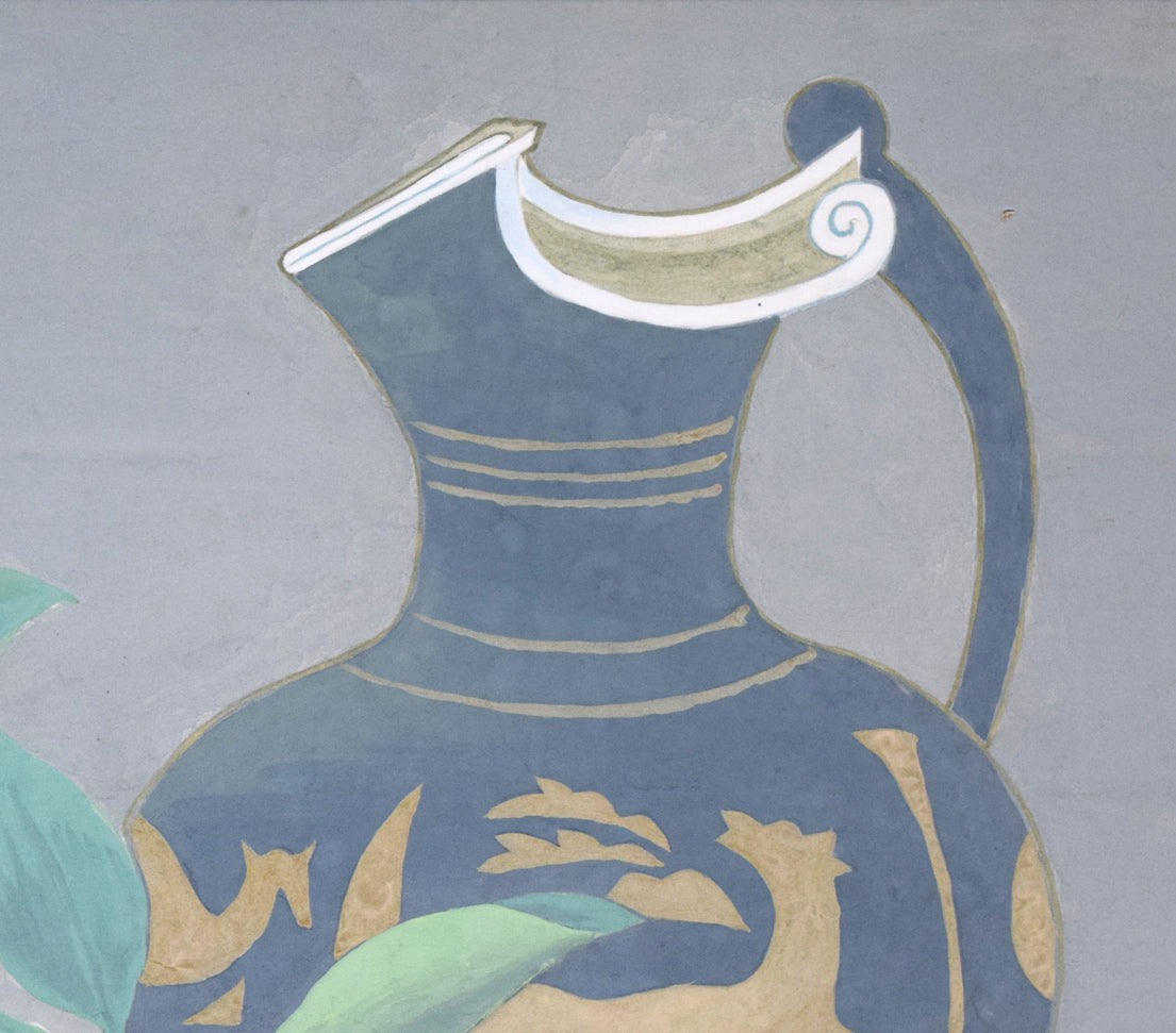 石原梅渓「静物画」日本画・8号　拡大画像1