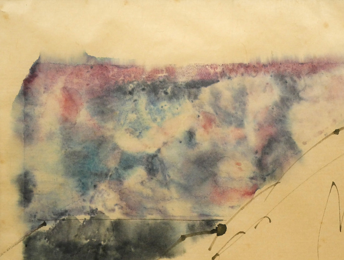 伊藤ゴオショ［豪将］「裸婦2」墨彩画・4号　拡大画像1